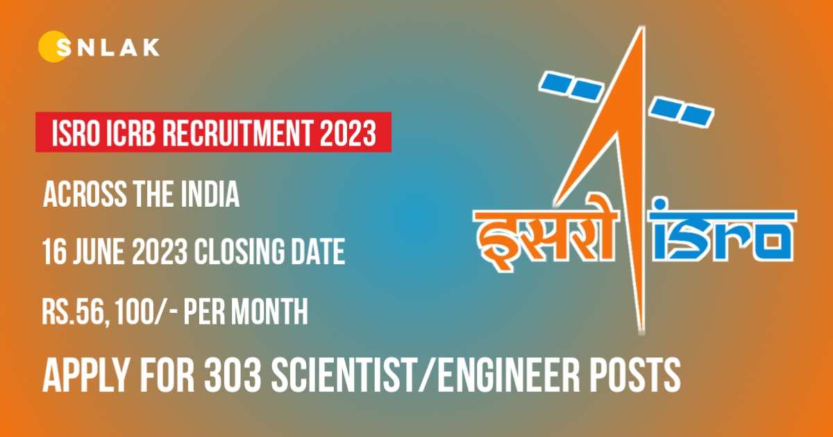 ISRO ICBR Scientist Engineer Notification 2023