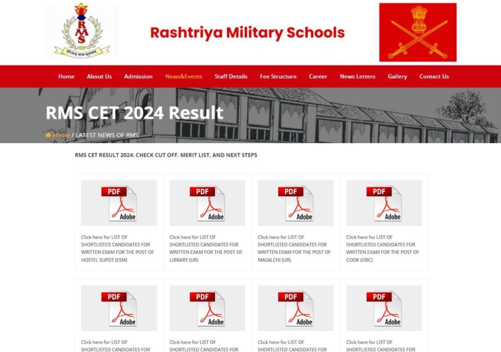 RMS CET Result 2025 Check Cut Off, Merit List, and Next Steps