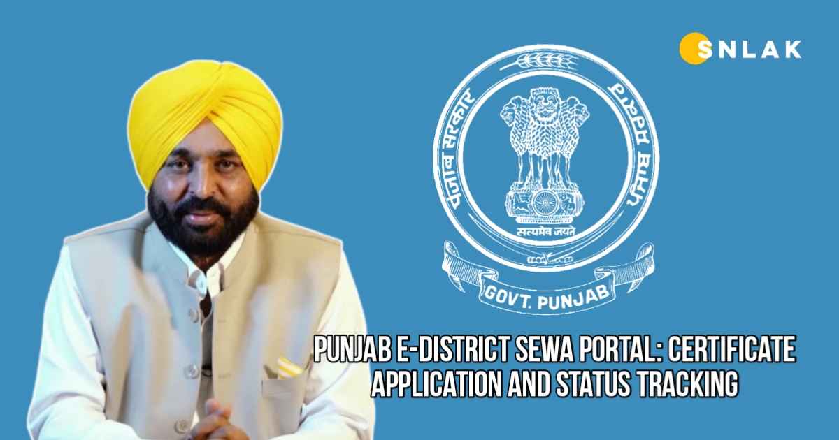 Punjab e-District Sewa Portal